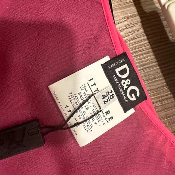Dolce & Gabbana pink silk summer light skirt size 42 4 6 - Picture 5 of 7